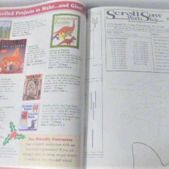BK26 Lot of 3 WOODWORKING Magazines Christmas Wood Ornaments Scroll Saw Work - Picture 6 of 16